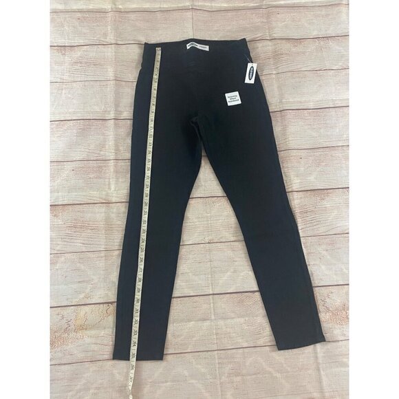 NWT Old Navy Women's Super Skinny Mid Rise Black Jeans - 2 Petite - Picture 3 of 11